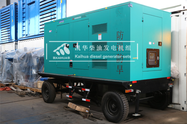 徐州（zhōu）市政300KW移動靜（jìng）音發電機組成功（gōng）出廠