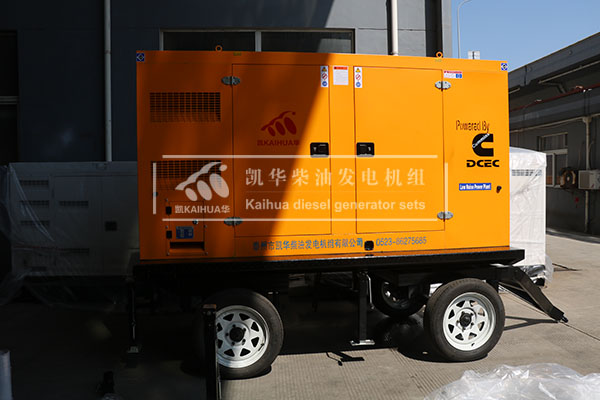 浙（zhè）江建設一（yī）台100kw移（yí）動靜音發電機組成功出廠