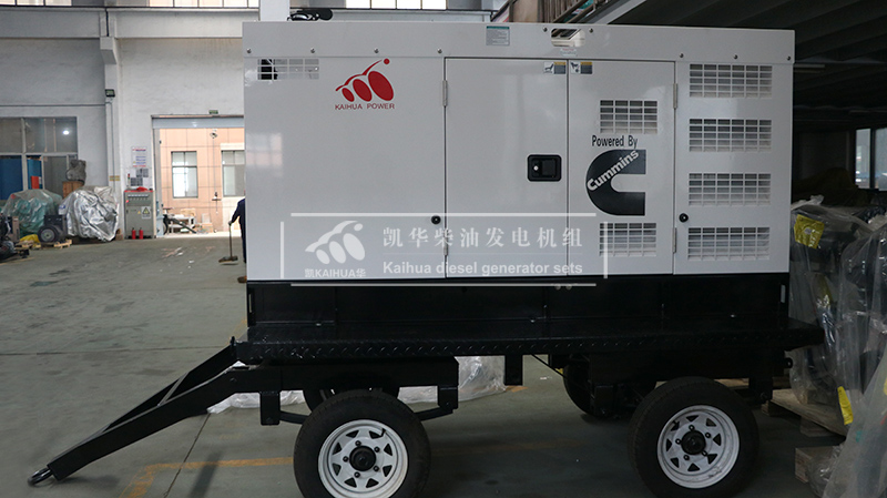 江門（mén）一台50kw移動靜音發電機組成功（gōng）出廠
