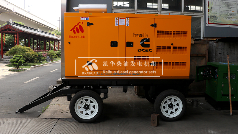 吉（jí）安市100kw移動靜音發電機組成功出廠